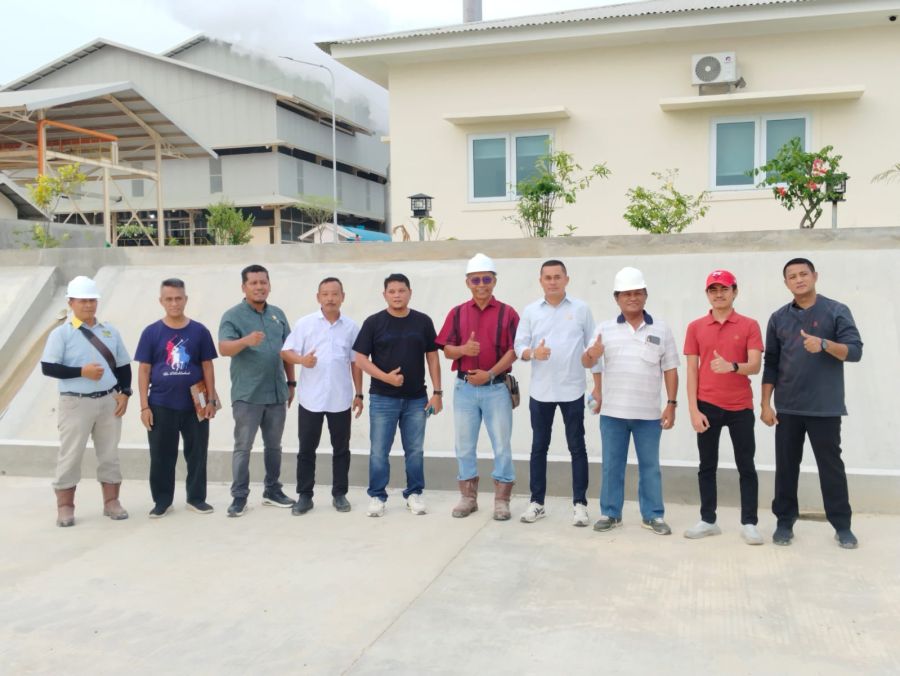 Meneger Pabrik Kelapa Sawit PT PCS Pastikan Tidak ada Limbah Masuk Sungai Arang