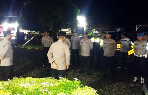 Polres Kuansing Lakukan Pengamanan Kampanye Pemilu di Kuantan Mudik