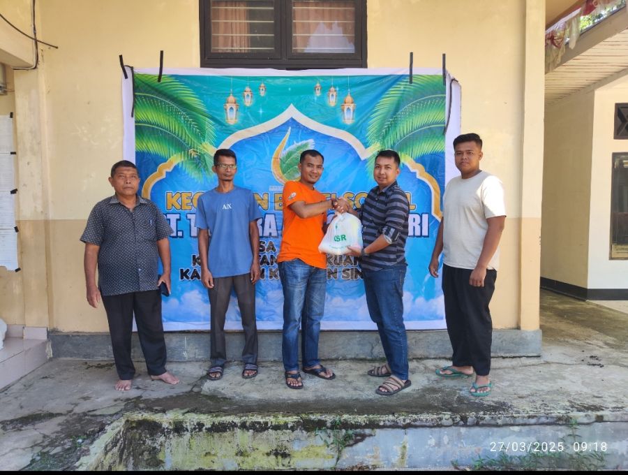 Sambut Hari Raya Idul Fitri PT.Tal Salurkan 300 Paket sembako pada masyarakat